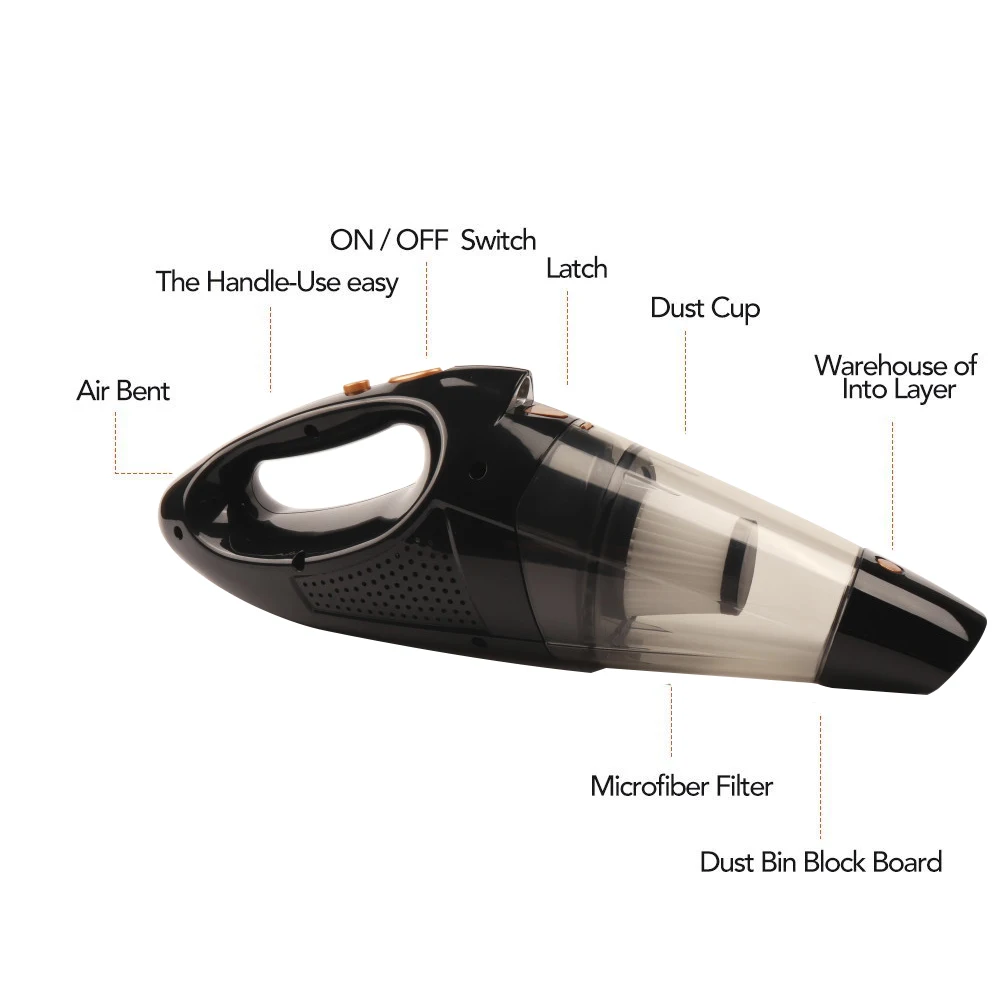 Беспроводной портативный Перезаряжаемый мини-пылесос для сухой и влажной уборки