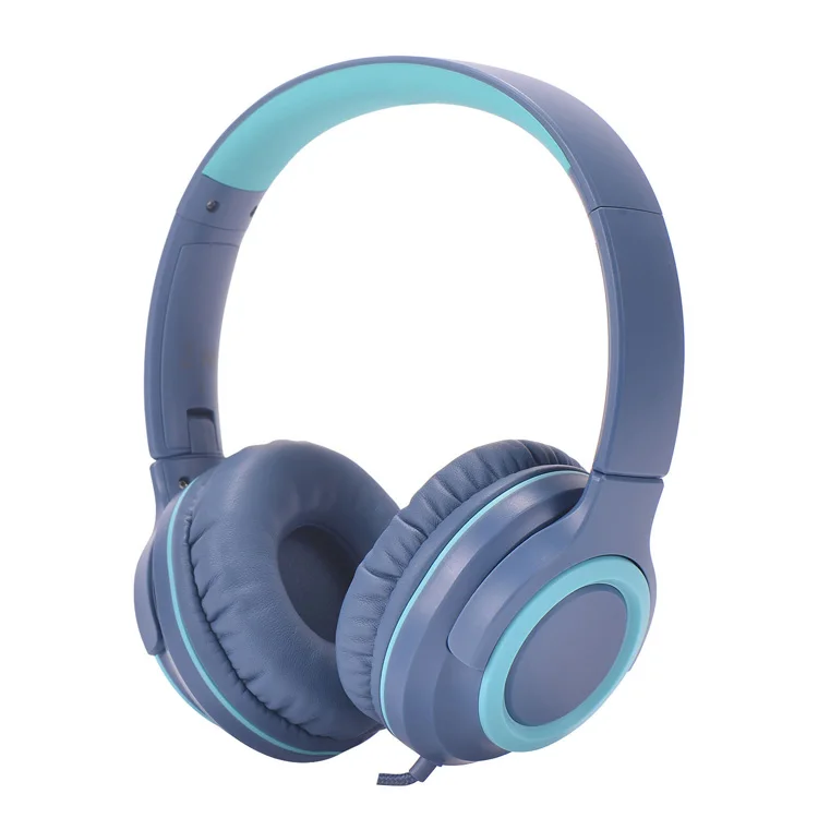 Foldable Noise Isolating On Ear Headphones Wired with Microphone and Volume Control