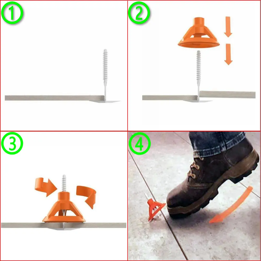 Cheap Price 50pcs 2.0mm Ceramic Tile Floor Leveling System Spin Doctor Accessories Kit for