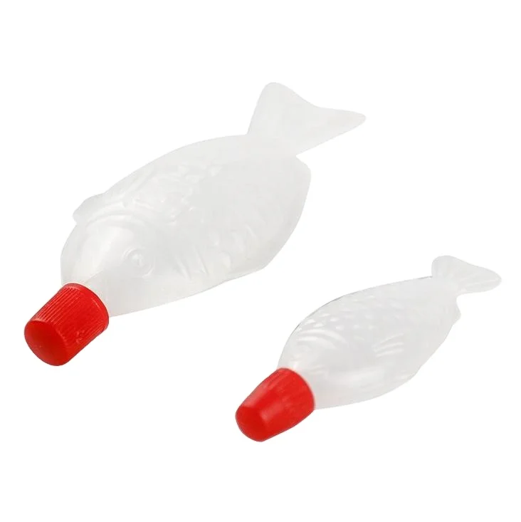 Plastic Disposable Plastic Fish Shaped Sushi Soy Sauce Fish Cups/Bottles Container