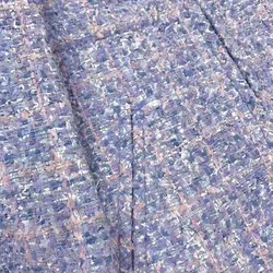 Fantasy Purple Non-Woven Cotton Fabric Tweed Jacket Skirt Background Cloth Clothing Vest Fabric