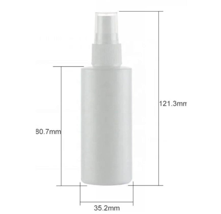 large stock! HDPE plastic 60ml HDPE 60 ml 2 oz Flat shoulder spray bottle for disinfectant