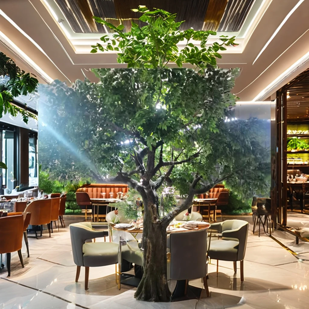 Durable 4m Large Artificial Green Banyan Tree Indoor Decorative Fiberglass Ficus with PE Silk Material High Assurance Room Decor