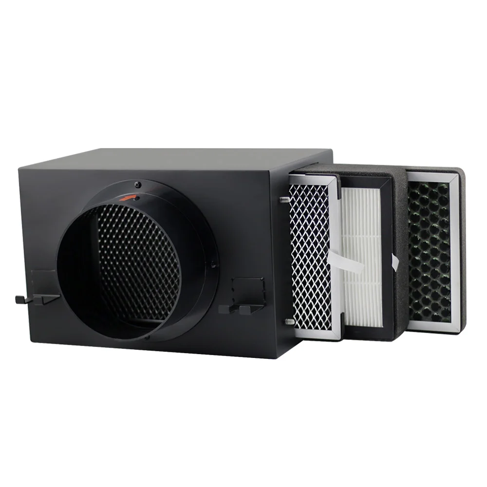 Ceiling Ventilation Box Fan HEPA Filter Fresh Air Supply Exhaust Fan