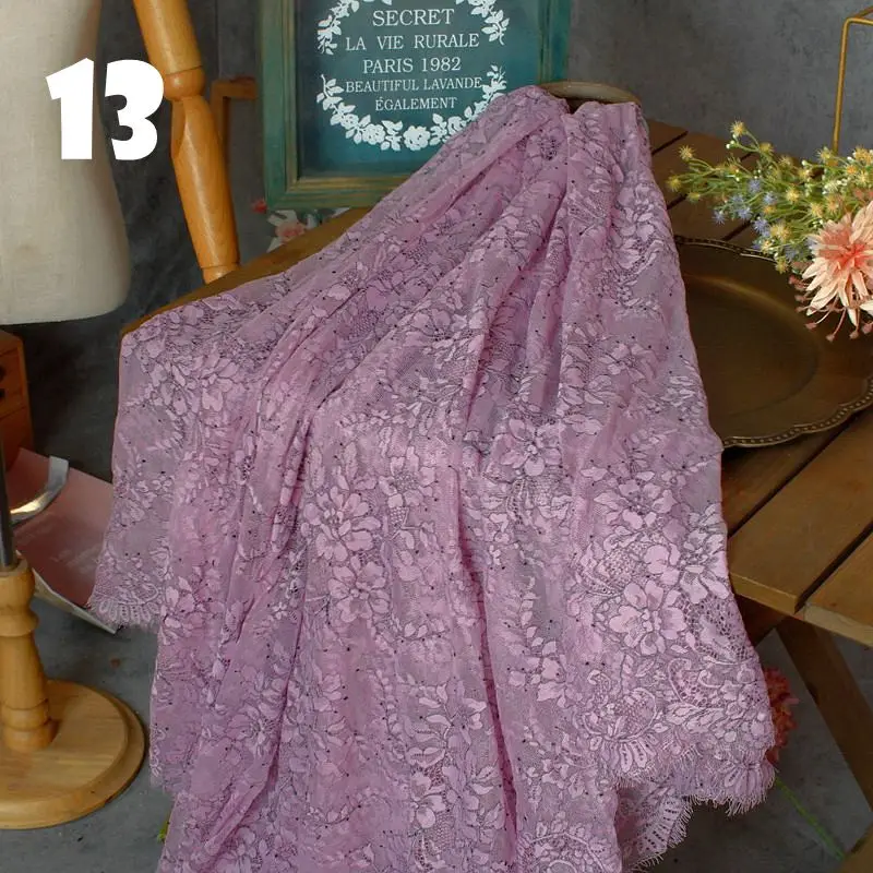 150cm Wide 3 Meters Length One Pc High Quality Eyelash French Lace African Switz Lace Fabric for Dress