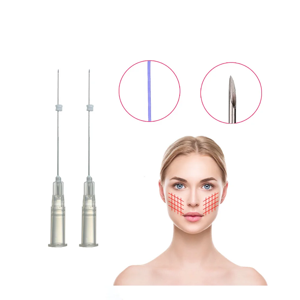 Hot Popular Absorbable PDO 27g 25mm Mono Thread with Sharp Needle