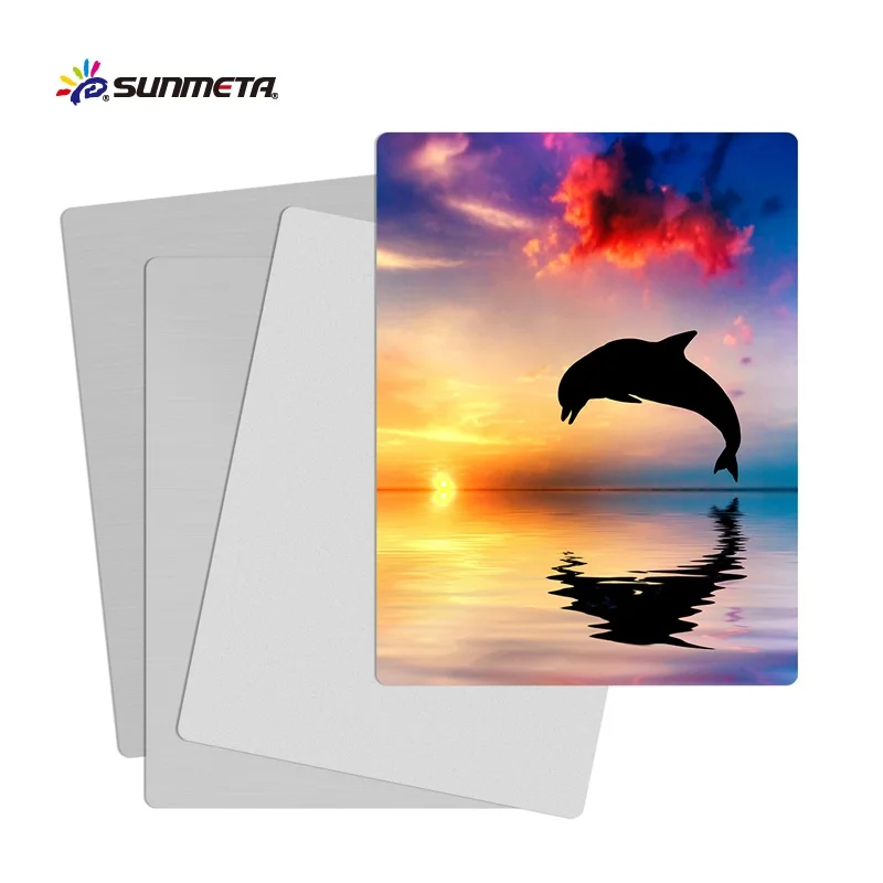 Sunmeta 0.45mm dye sublimation printing aluminum plate photo panel metal sheet aluminum sublimation blanks for wholesale