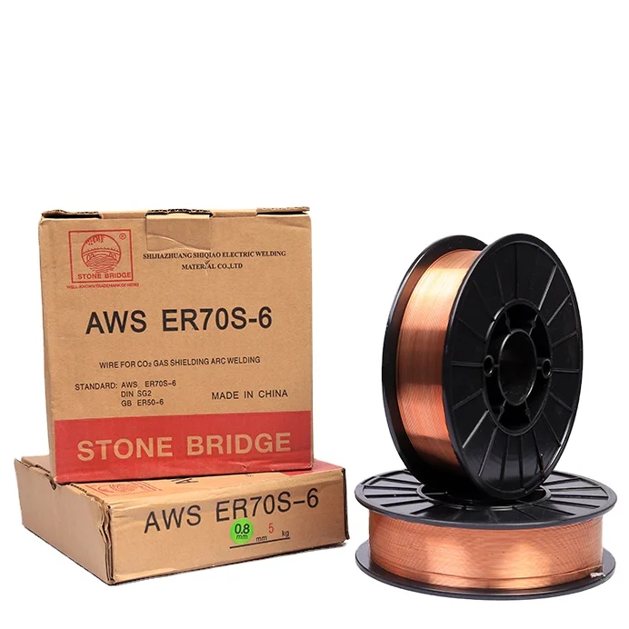 Ex-factory Price Various Specifications 0.8mm -1.6mm Co2 Tig Mig Copper Welding Wire ER70S-6