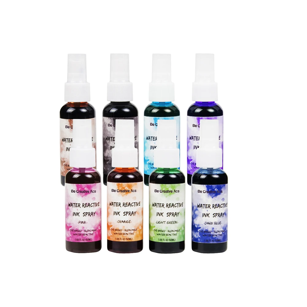 Be Creative ACS Vintage Effect Water Reactive Dye and Water Based Ink Spray for Scrapbook Paper Crafts