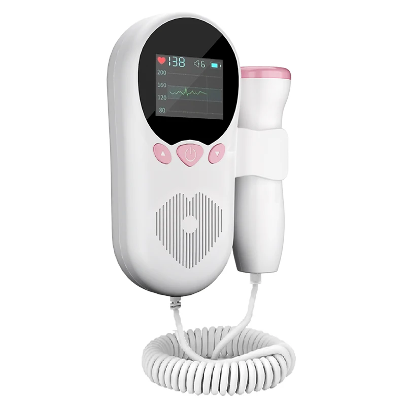 Wholesale Home Medical Ultrasound Instruments Pocket Doppler Foetal Portable Baby Heart Rate Monitor Ultrasonic Fetal Doppler