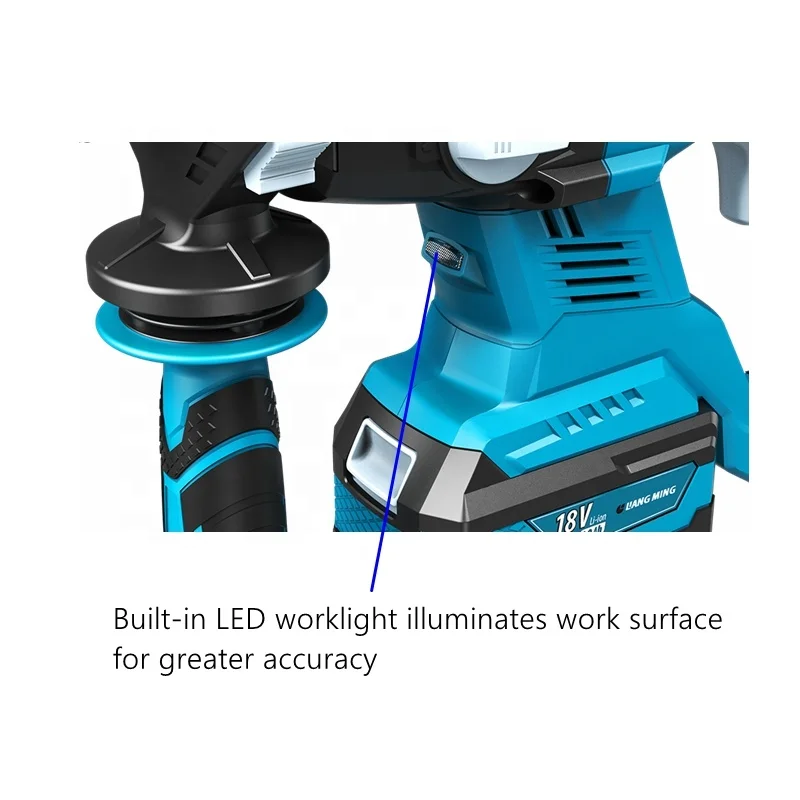 Power Tools Wholesale High Durable 18V Li-ion/lithium battery pack electric Cordless Brushless Rotary Hammer Drill RH-B0118