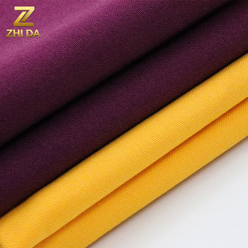 CVC plain active dyed fabric polyester cotton fabric for Bag tablecloth upholstery