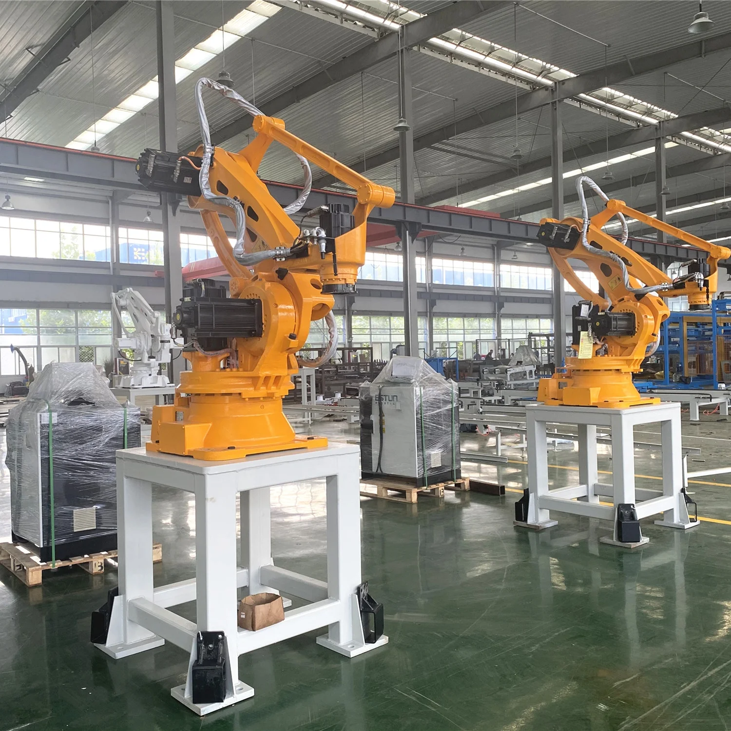 High density Palletizer and depalletizer machine for bottle can barrel beverage