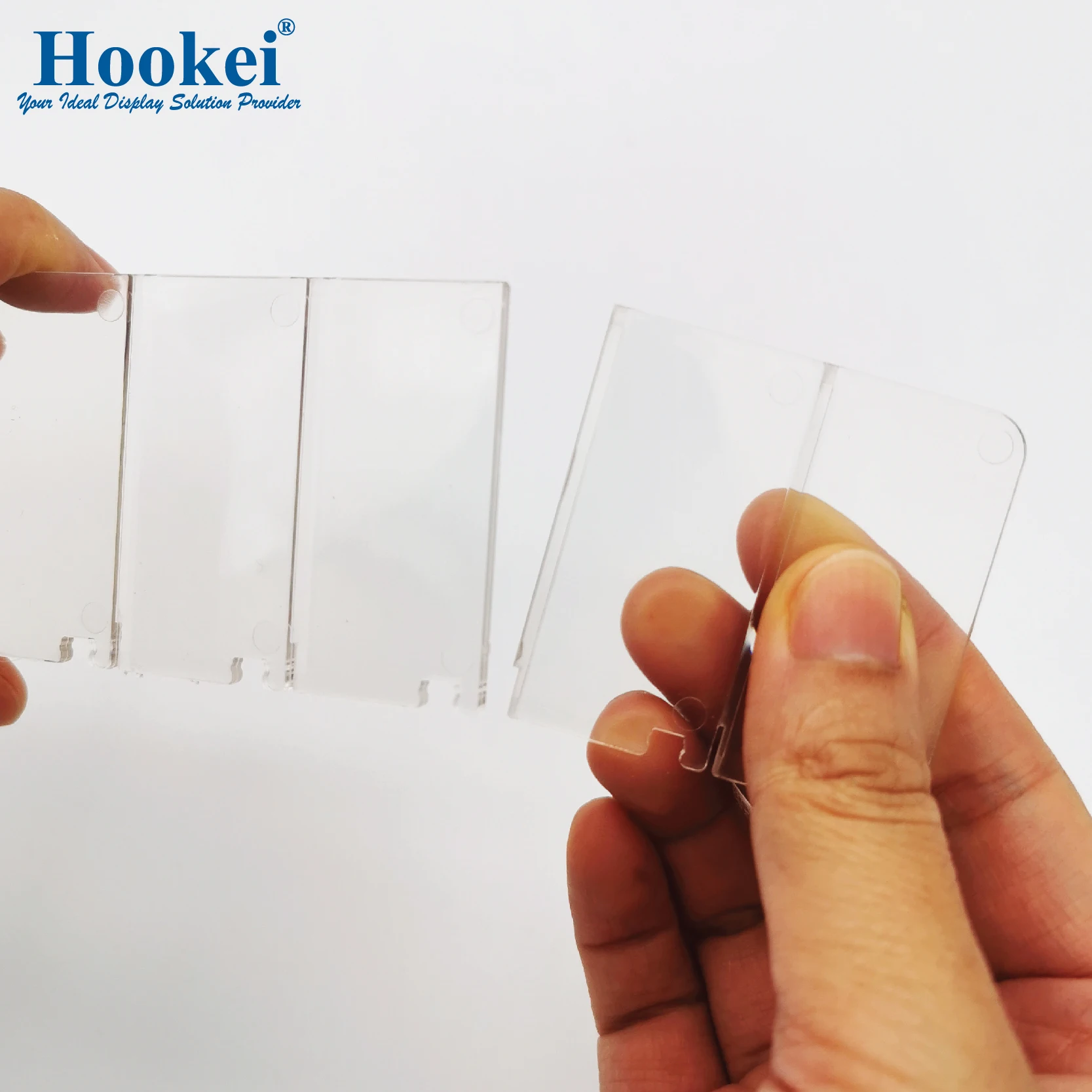 In Stock Plastic Adjustable Clear Acrylic Supermarket Pharmacy Fridge Shelf Dividers for Display