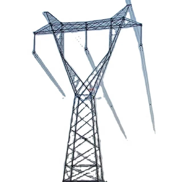 220KV Высоковольтная оцинкованная электрическая Силовая Башня 11KV передающая Силовая Башня