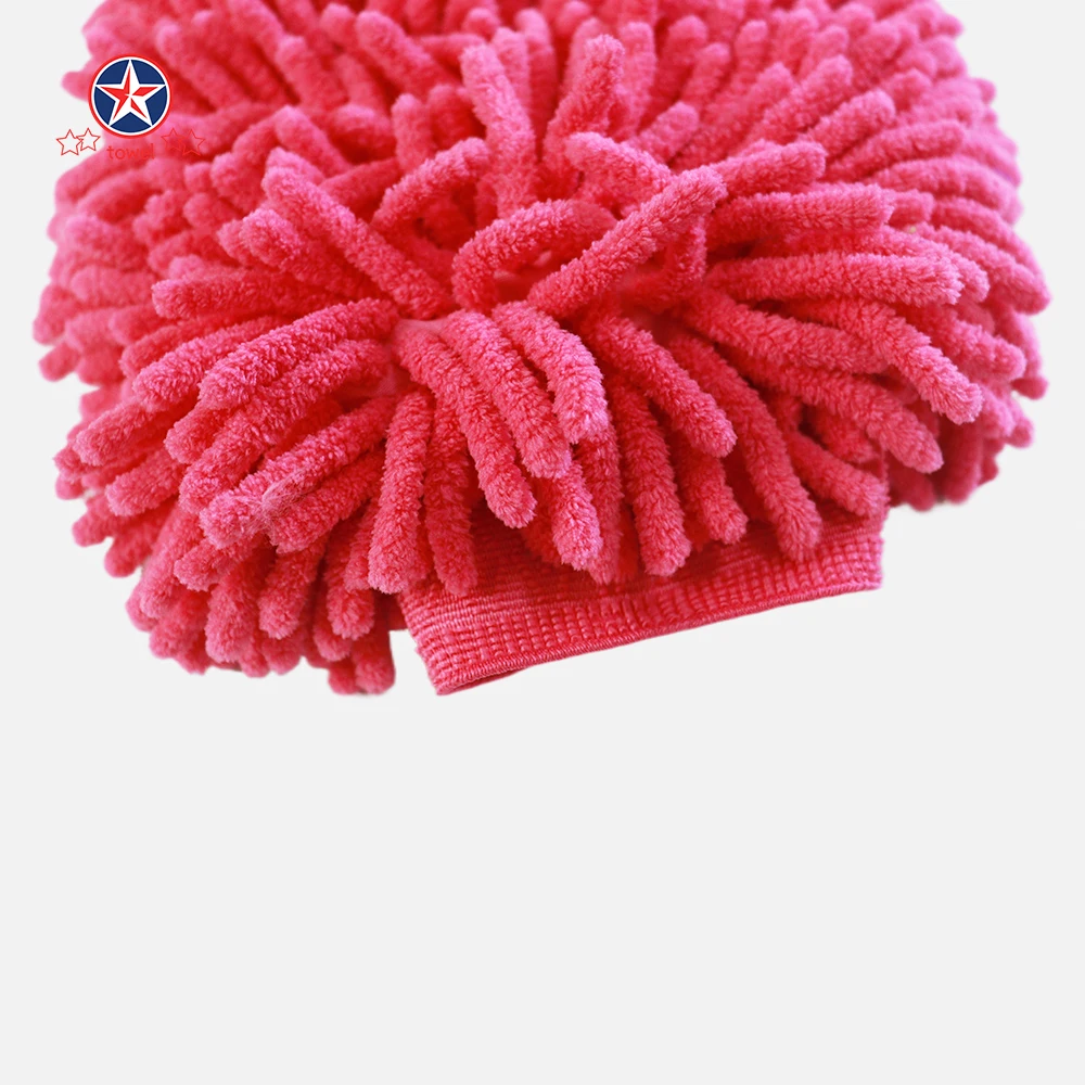 Super-Soft Microfiber Cleaning Cloth Quick-Dry Lint-Free Mitts for House Car Wash Unique Noodle Fibers for Delicate Surfaces