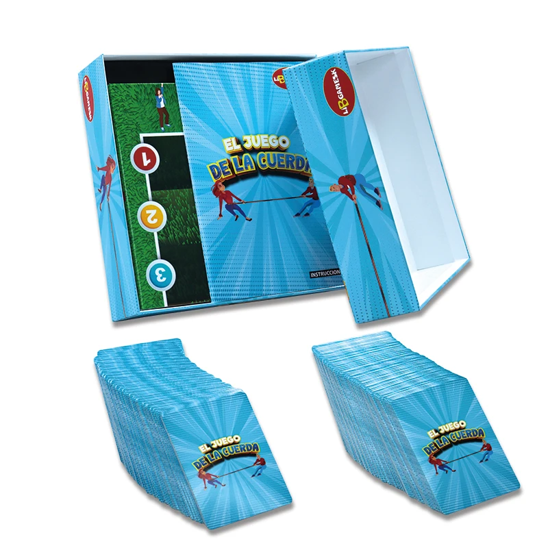 High quality design paper card board game customized personal party family table card board game with colorful box