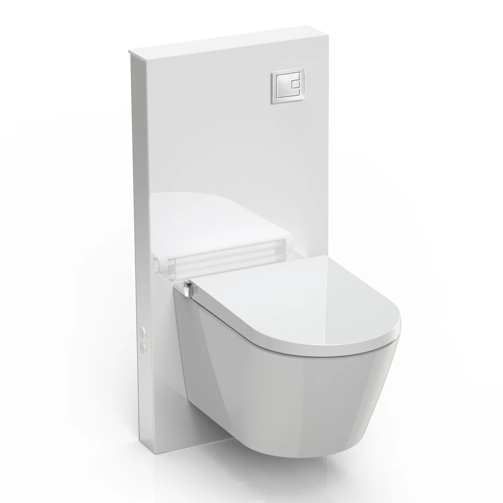 Modern Dual Flush Glass Cistern Toilet Tanks For Bathroom