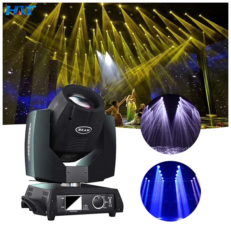 HAT 230w lyre led moving head lighting driver led dmx rgbw constant current 230 most popular led stage lights dj equipment dmx