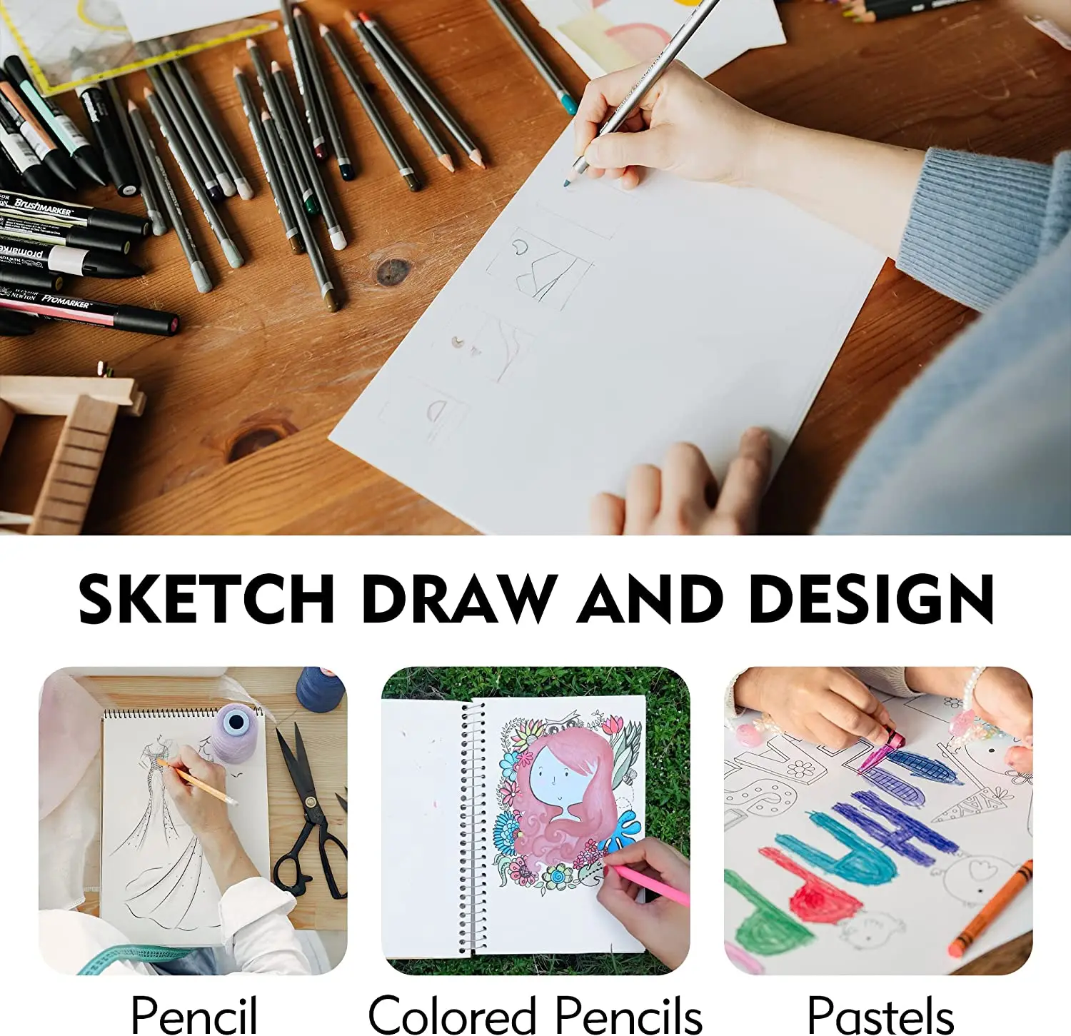 5.5 X 8.5 inches Sketch paper ,Sketch Drawing Paper Sketch Pad, Art Paper for Drawing and Painting