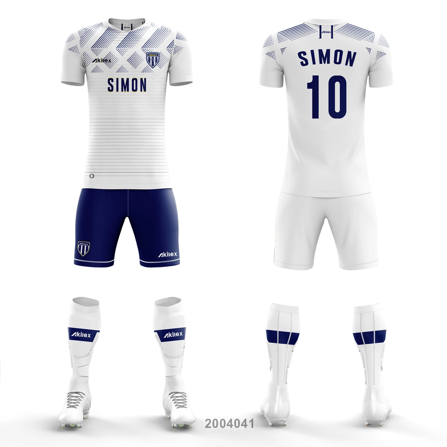 Custom OEM Akilex Brand  Wholesale Latest Soccer Football Wear High Quality Soccer Uniform For Soccer Club