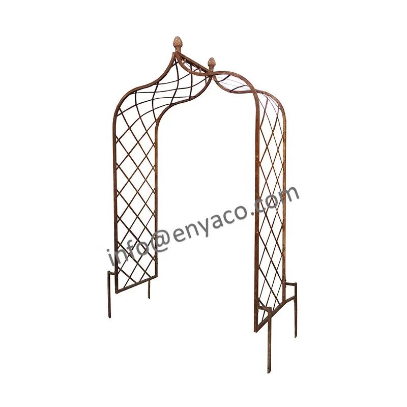 Metal Large Heavy Duty Iron Wedding Flower Rose Arches Garden Arch Frame Wedding Outdoor Garden Arbor