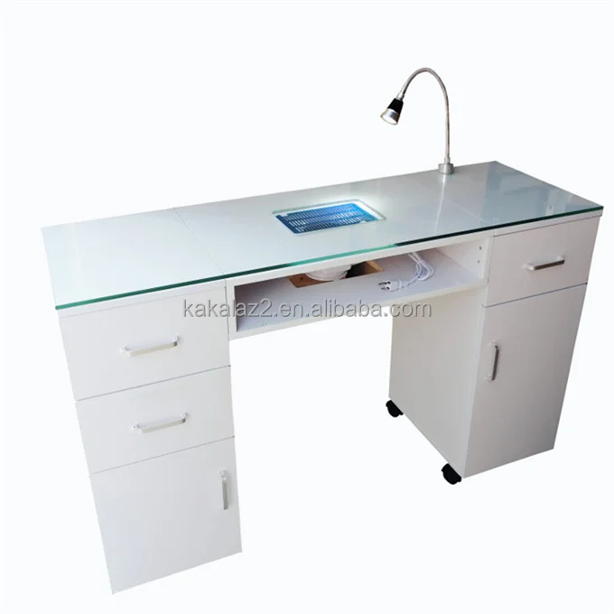 Маникюрный Стол для ногтей с белым светом, оборудование для маникюрного салона