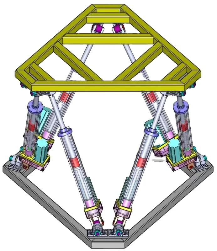 
Electric Cylinder Actuators for X-Plane Flight Simulator 6 DOF Hexapod Motion Platform 