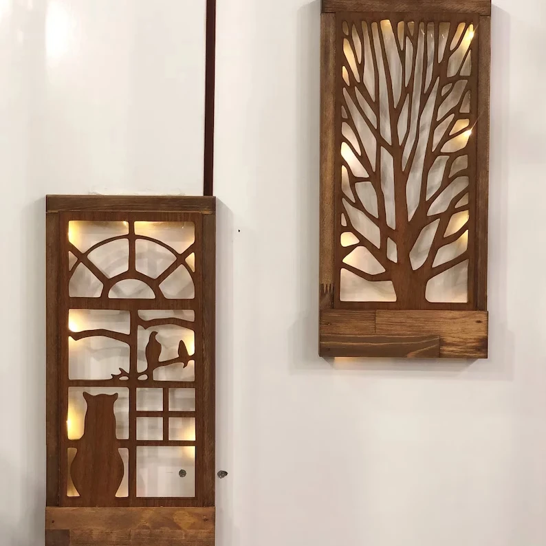 Neon sign Wall decor be Bedroom wall decor over the bed Handmade Wooden Led Wall Decoration with LED