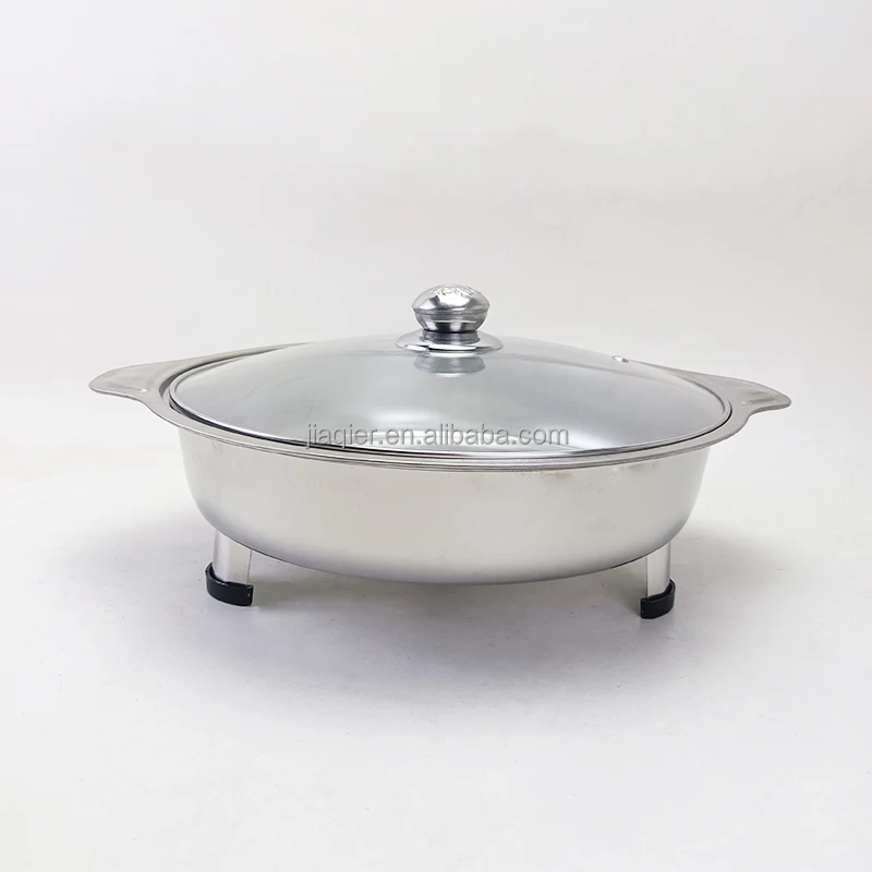 Stainless steel circular combination cover tripod stove cyclone two-ear dinner stove