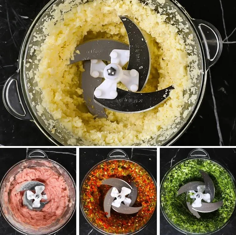 2L Electric Food Grinder Stainless Steel Kitchen Appliance Machine Household Meat Grinder