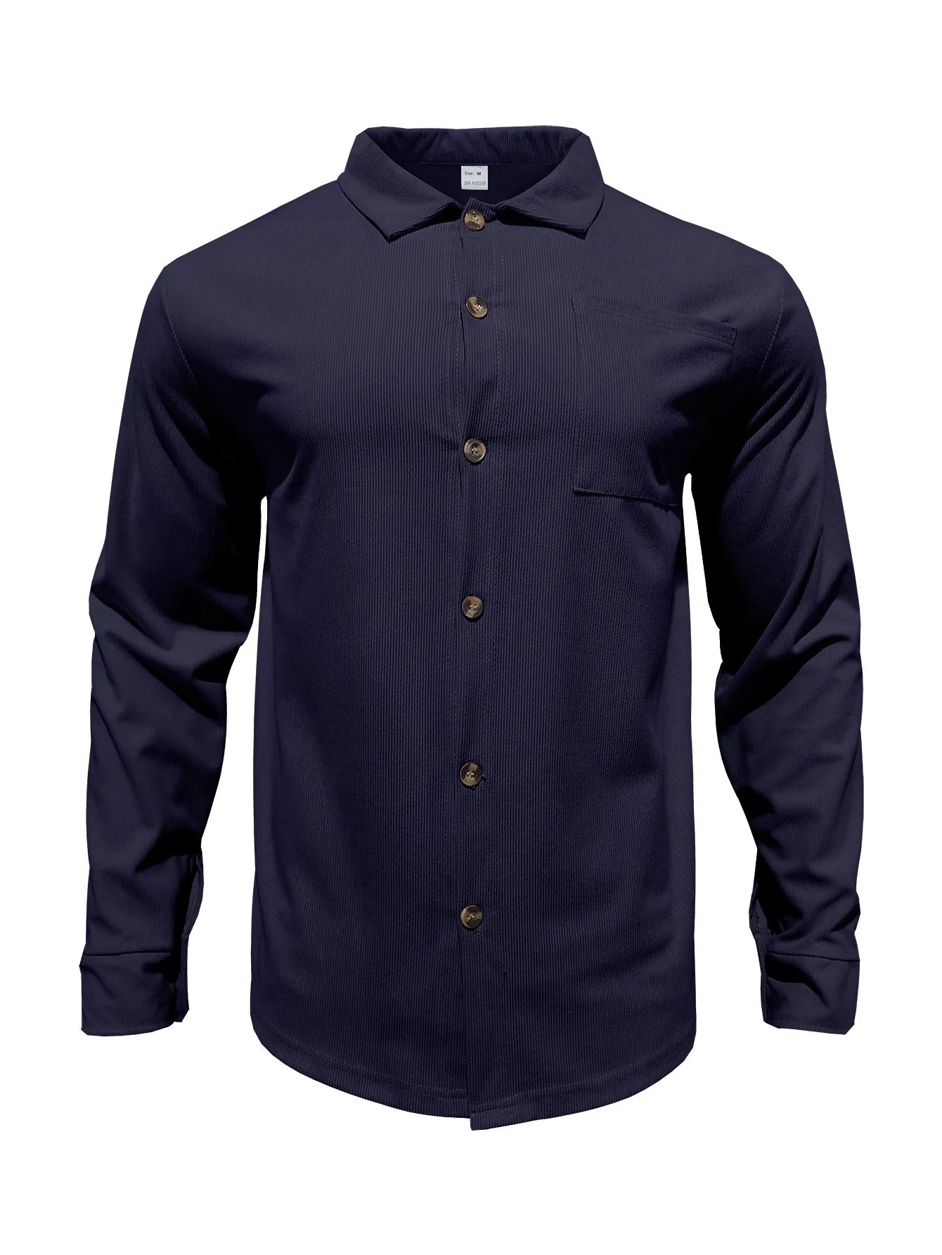 2025 New High Quality Men Corduroy Suit for Men Spring Autumn Sports Lapel Long Sleeve Button Cardigan Pants