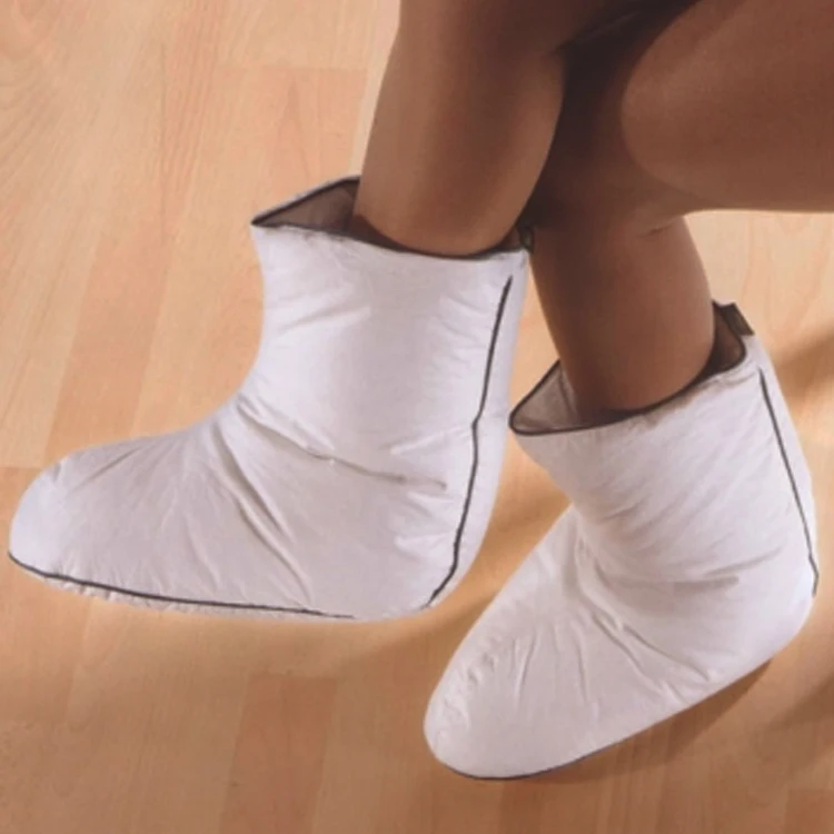 Ultralight Indoor Warm Duck Down Feather Filled Boots Unisex Winter Camping Sleeping Use Slippers Boots