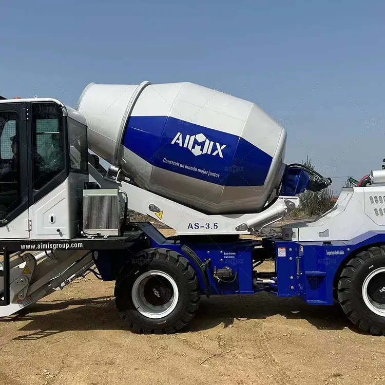 Aimix 3.5 Cubic 4 Cubic Per Batch Auto Self Loading Concrete Mixer Trucks Machine In Mexico