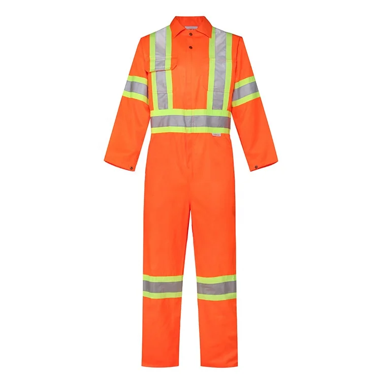 Hot Sale Men Reflective Fireproof Plus Safety Boiler Suit Coverall Fire Resistant