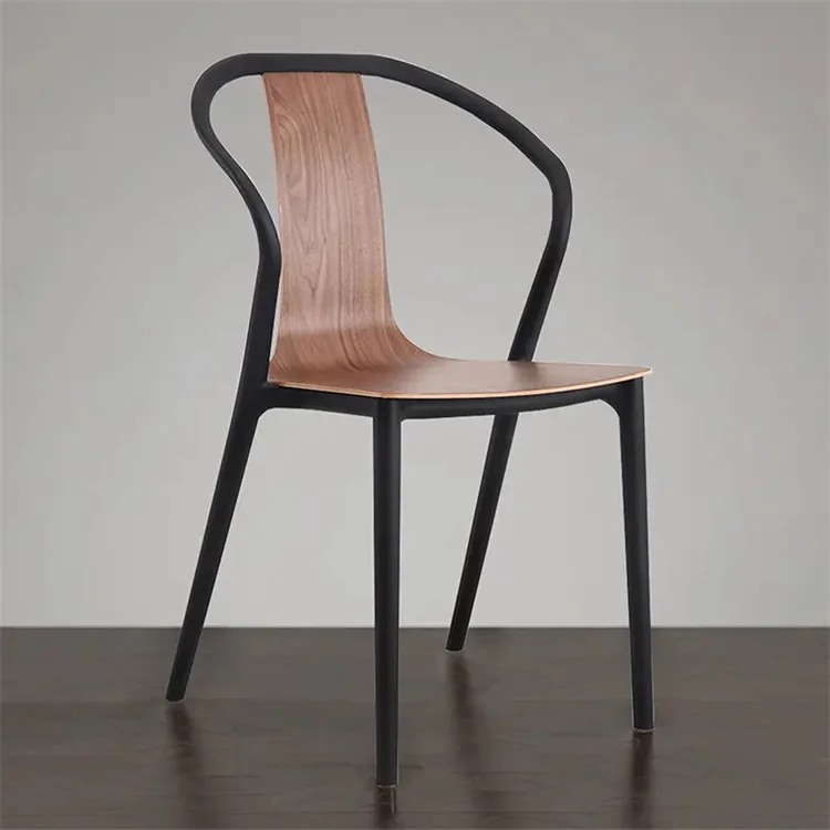 Custom Color PP Modern Cheap Wholesale Seat Heavy Duty Stackable Ergonomics Plastic Chair With Steel Leg