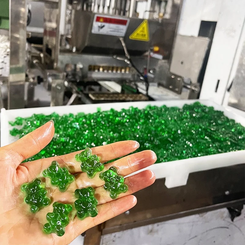 Starch Gelatin Compound Soft Candy Full Automatic Gummy Bear Mould Jelly Cola Starch Ball Form Make Machine