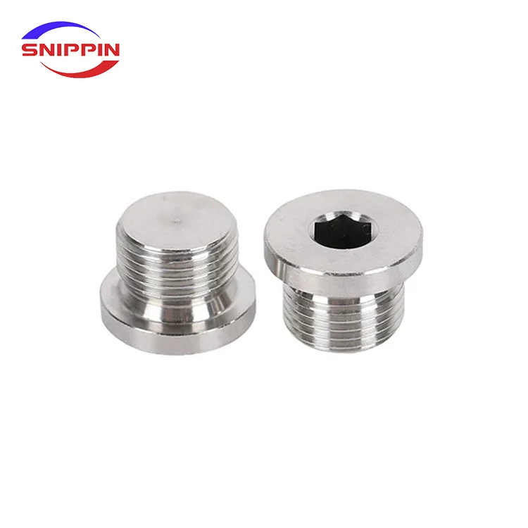 G1/8 G1/4 G3/8 G1/2 G3/4 G1-1/4 G1-1/2 G2Male Hex Socket End Cap Fluorine Rubber Ring Flange Hexagon Plug Water Oil Pipe Fitting