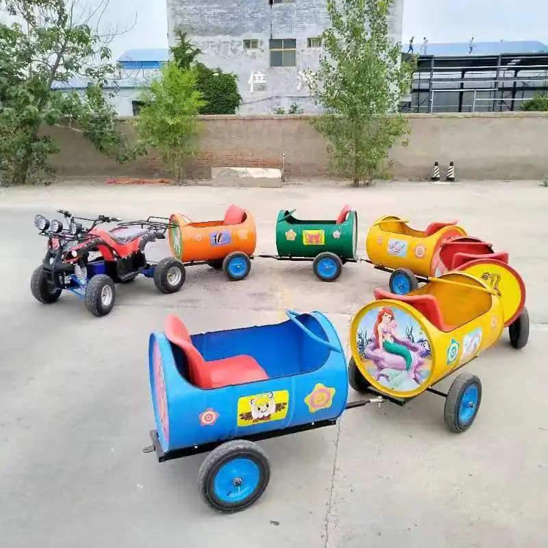 AX-TT16-09 Hot Sale Kids Playground Amusement Park Trackless Train Electric for