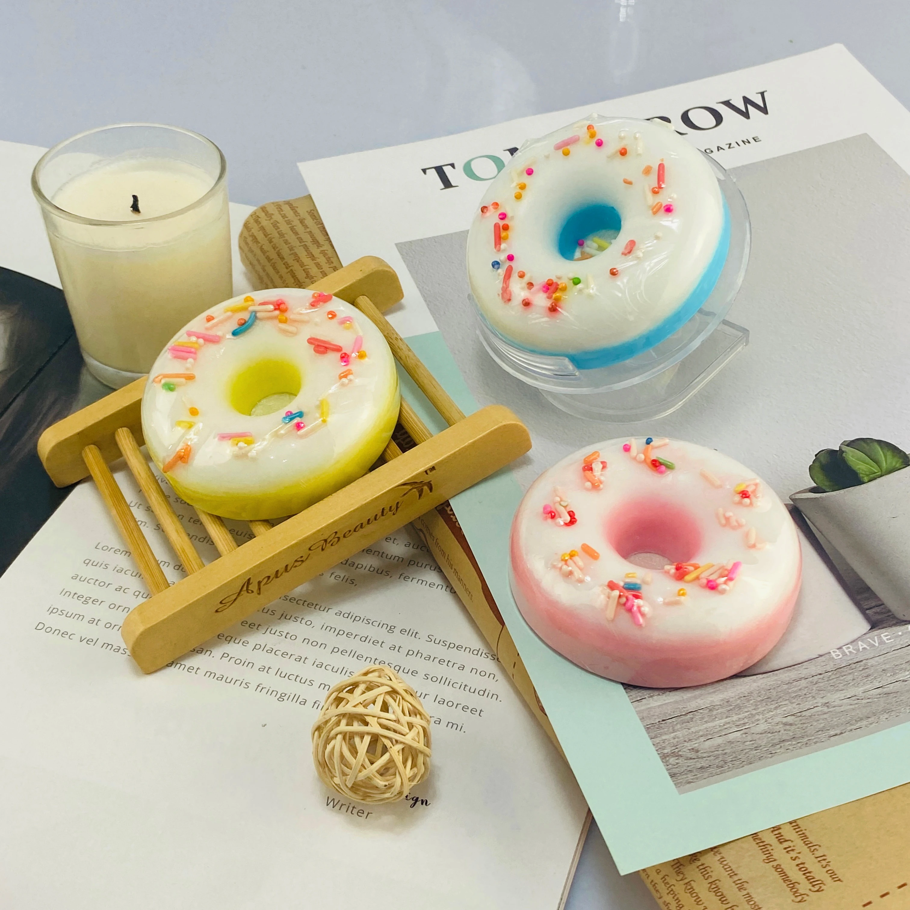 Moisturizing Beautiful handmade Ice Cream Shaped Soap Christmas Vegan Beauty Skin Care Soap For Kids