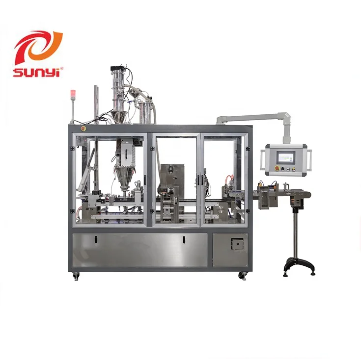 Manufacturer Direct Selling Automatic Double Lanes Kcup Nespresso Coffee Capsule Filling Packaging Machine