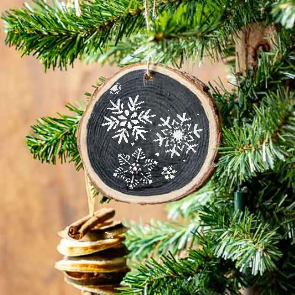 Оптовая продажа, набор пластиковых трафаретов для лазерной резки, рекламные рождественские трафареты, индивидуальные шаблоны