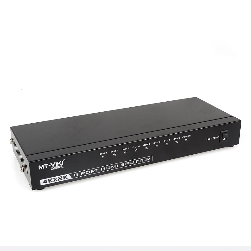 mt-viki 2.0 4k 60hz 8 way 1 in 8 out hdmi splitter 1x8