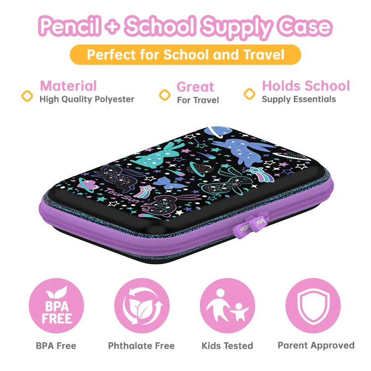 toursun Kawaii Kids Cartoon EVA School Pencil Case Stationery 3D kids personalized   Pen Box Students Supplies Pencil Boxes
