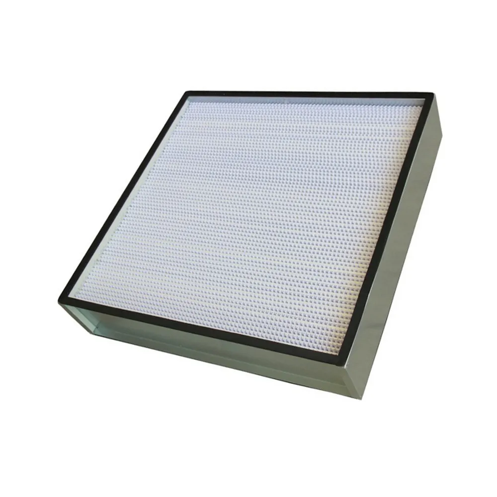 China manufacturer custom aluminum frame paper clapboard hepa filter 24x24x12