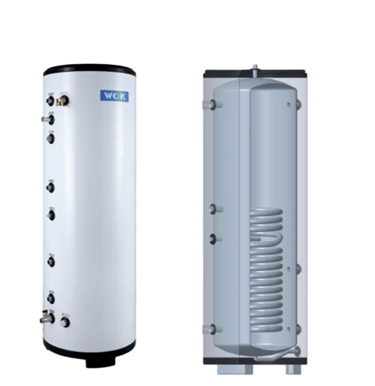 WOK Domestic water  Heat Pump System Hot Water Tank With Stainless Steels Coil For Bathing