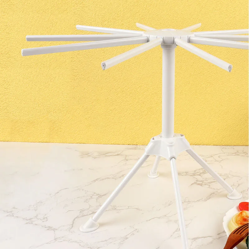 plastic collapsible small kitchen Pasta dried noodle drying rack folding stand tools