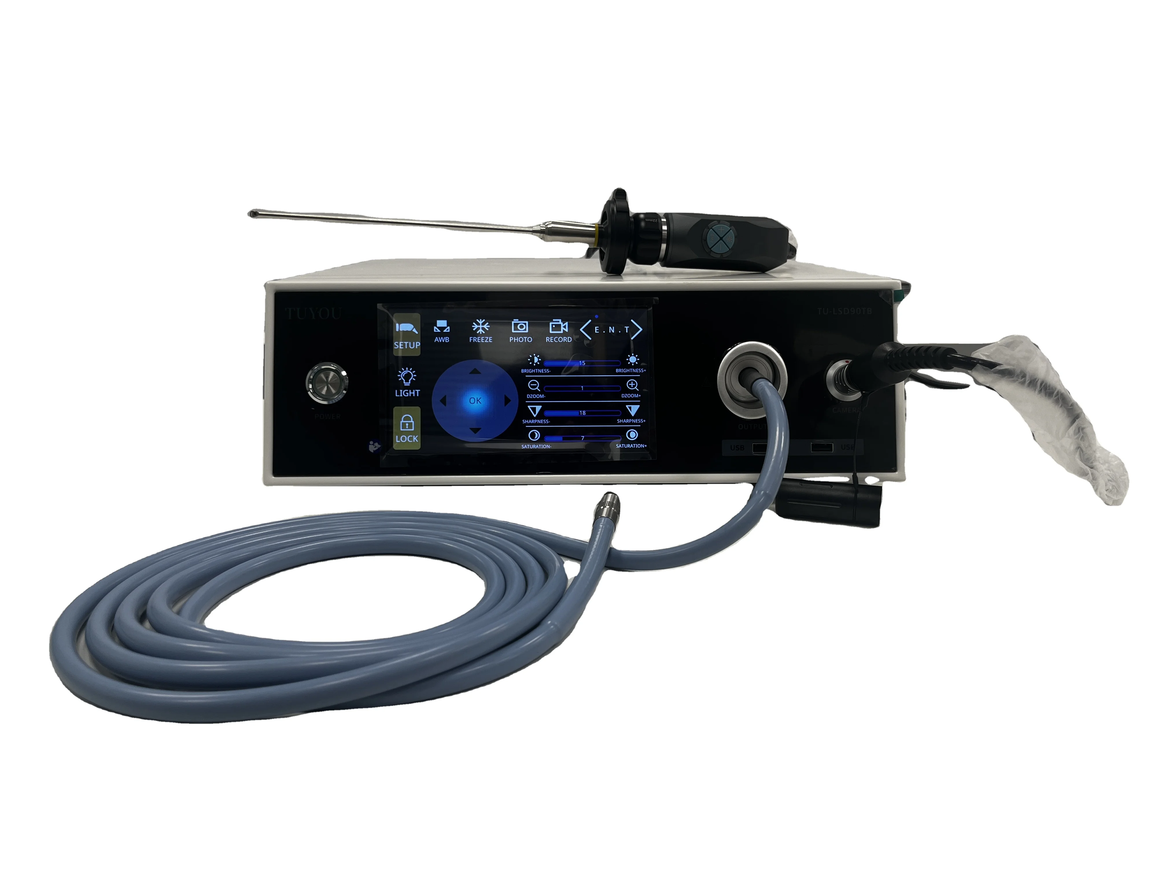HD High Temperature Resistant Touch Screen Medical Equipment ENT Endoscope Camera System with recording video