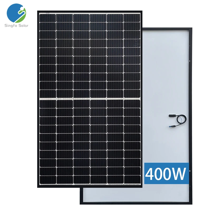 Singfo  Warehouse 400w solar panel 400w 400 watt 415w europe shingled solar panels all black solar panels