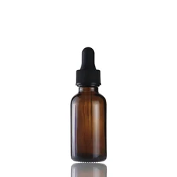Refillable Glass Pump Bottles 1oz 2 oz 8 oz Clear Glass Boston serum Bottles with Droppers for Essential Oils